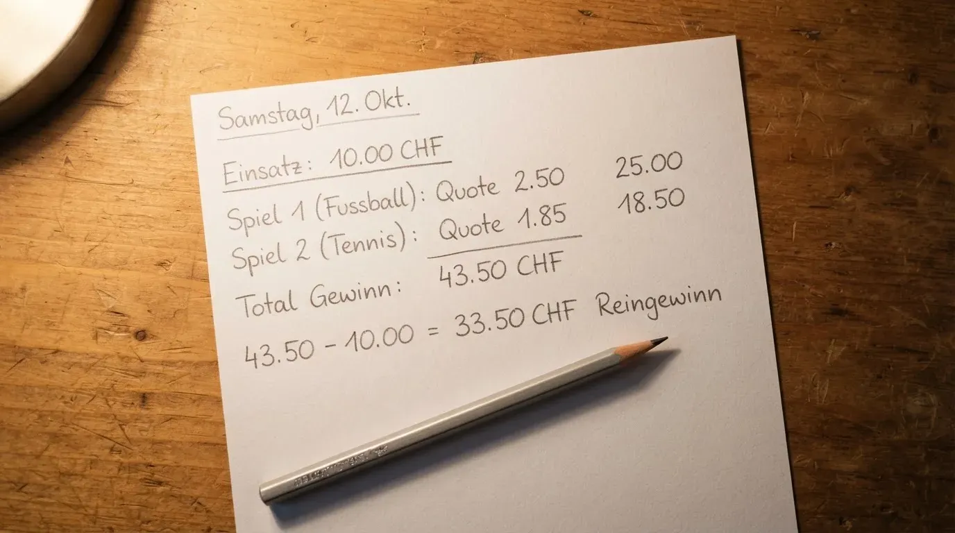 Ein Taschenrechner und ein Bleistift liegen auf einem leeren Blatt Papier, schräges Licht einer Schreibtischlampe
